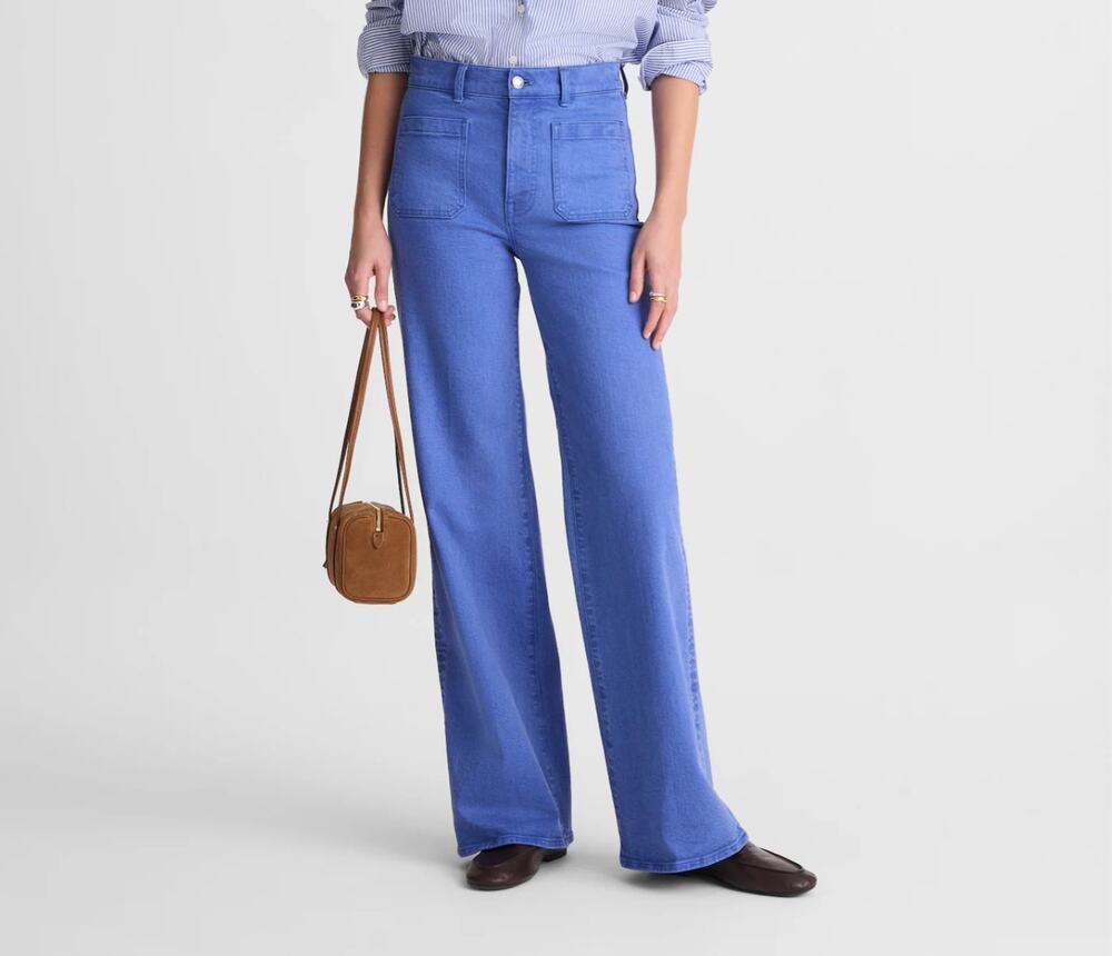 Madewell Emmy Wide-Leg Pant French Blue NWT Size 26 Sold Out